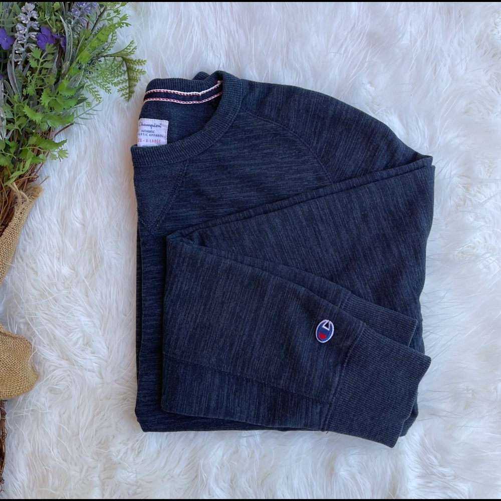 Champion Navy Blue Pullover Sweater Size X-Large